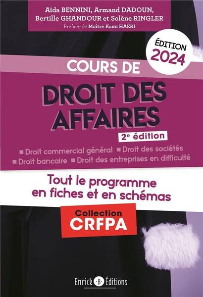 Cours de droit des affaires 2024 : Tout le programme en 50 fiches et