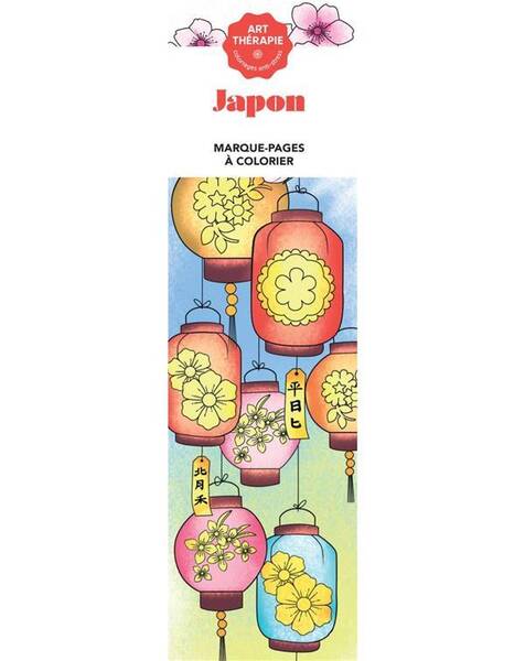 Japon : marque-pages à colorier