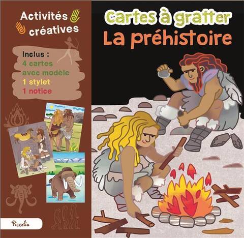 PREHISTOIRE - CARTES A GRATTER