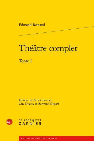 Theatre Complet Tome 1