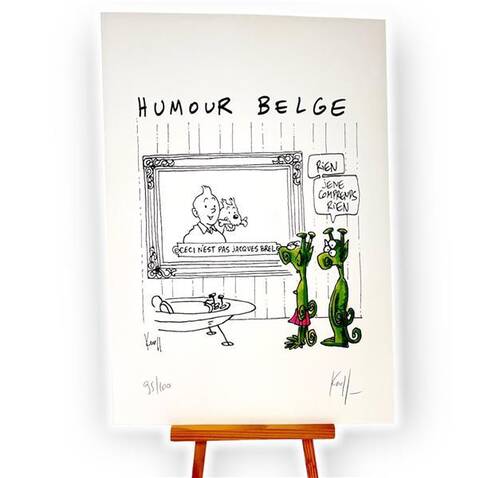 Humour Belge - Digigraphie Signee et Numerotee