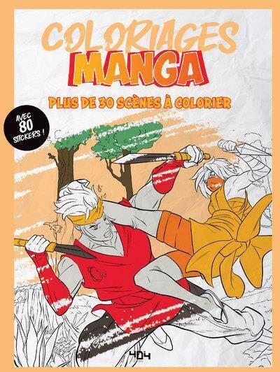 Coloriages manga : plus de 30 scènes à colorier