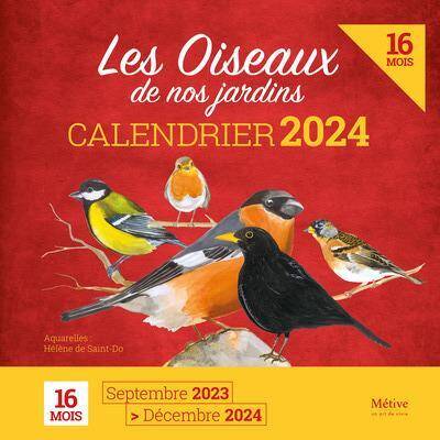 Les oiseaux de nos jardins : calendrier 2024