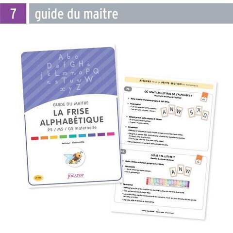 La Frise Alphabetique, Ps, Ms, Gs Maternelle : Guide du Maite