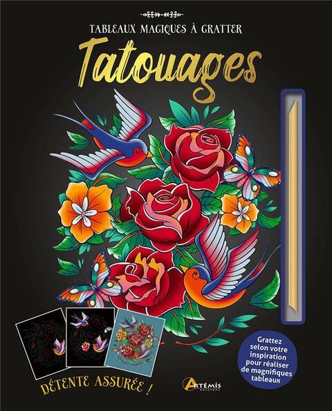 Tableaux Magiques a Gratter ; Tatouages