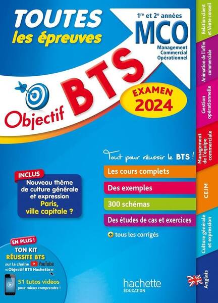 BTS MCO, management commercial opérationnel, 1re et 2e années