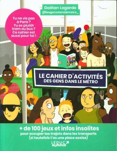 Le cahier d'activités des gens dans le métro