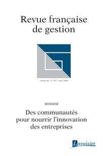 DES COMMUNAUTES POUR NOURRIR L INNOVATION DES ENTREPRISES REVUE