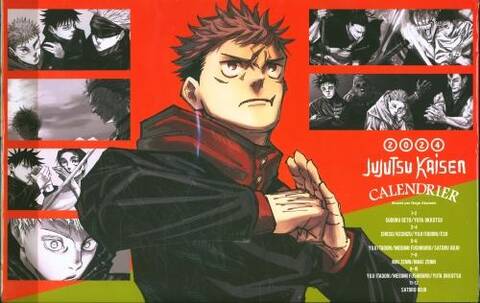 Jujutsu Kaisen : calendrier mural 2024