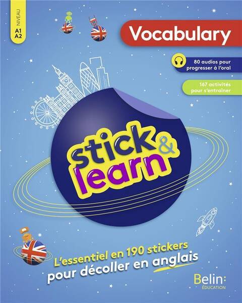 Stick & Learn ; Vocabulary ; A1>a2