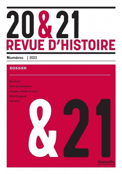 20 & 21. Revue D'Histoire Tome 159
