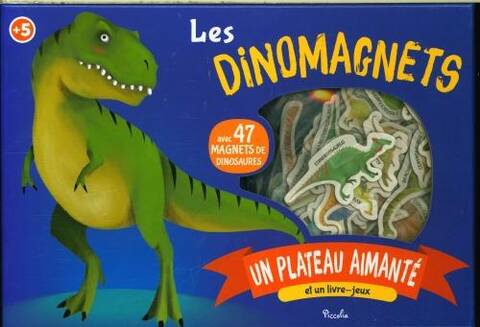 Les dinomagnets : un plateau aimanté et un livre-jeux