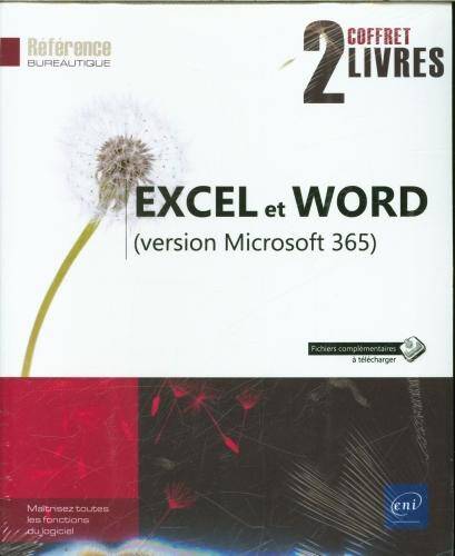 Excel et Word (version Microsoft 365) : coffret 2 livres