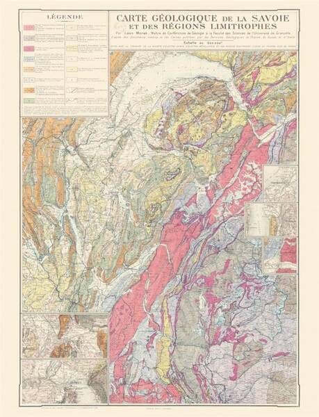 Carte - Carte Geologique de la Savoie - Geographie Nostalgi