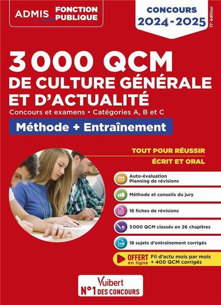 3000 Qcm de Culture Generale et D Actualite: Methode et