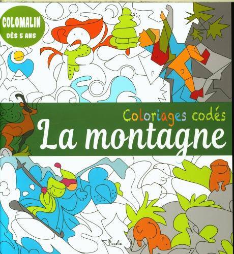 Coloriages codés : la montagne