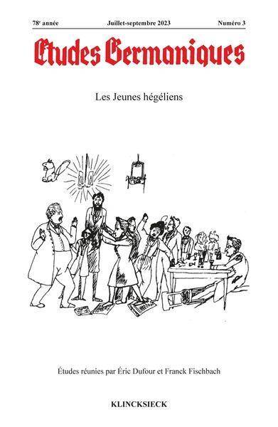 Etudes Germaniques - N 3-2023 - Les Jeun