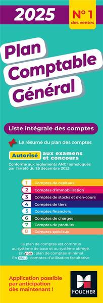 Plan comptable general - pcg - 2025