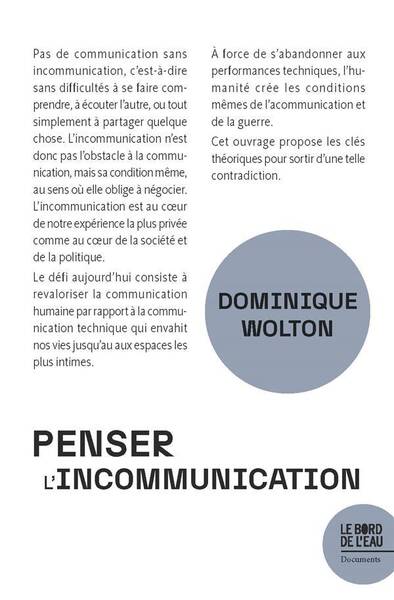 PENSER L'INCOMMUNICATION