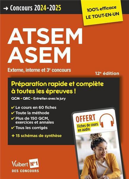 CONCOURS ATSEM ET ASEM: CATEGORIE C; PREPARATION RAPIDE ET COMPLETE
