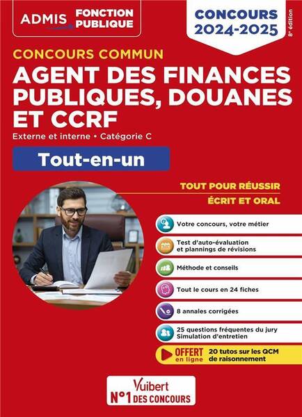 CONCOURS COMMUN AGENT DES FINANCES PUBLIQUES, DOUANES ET CCRF 2024