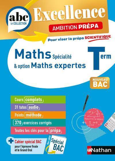 Maths spécialité & option maths expertes, terminale : nouveau bac