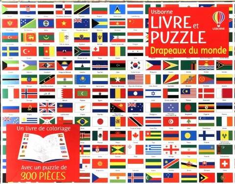 Drapeaux du monde : livre et puzzle de 300 pièces