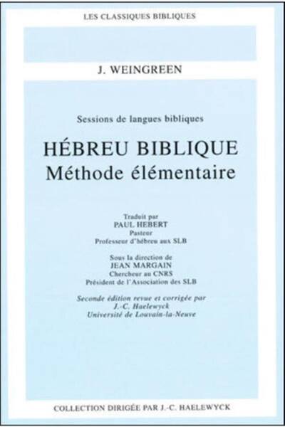 Hébreu biblique : méthode élémentaire