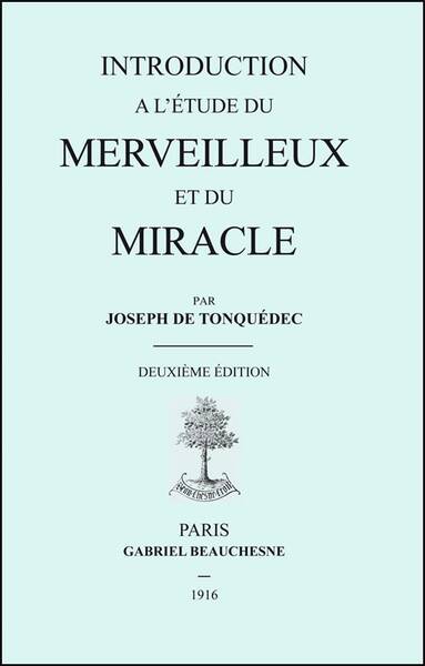 Introduction a l'Etude du Merveilleux