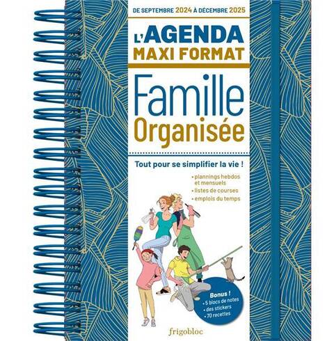 L'agenda maxi format : famille organisée