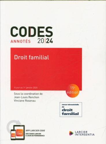 Droit familial : codes annotés 2024