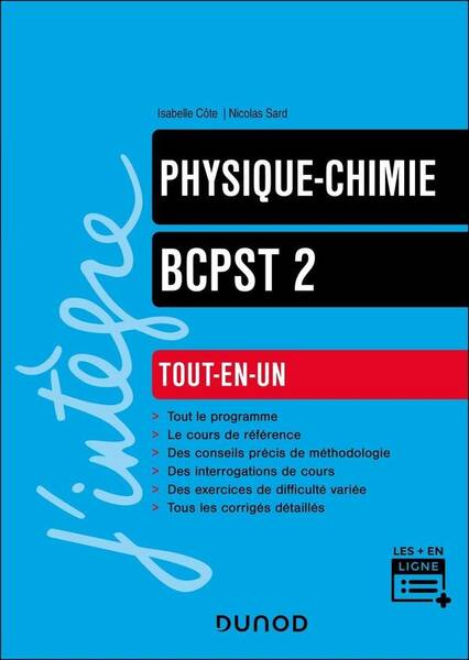 Physique chimie tout en un bcpst