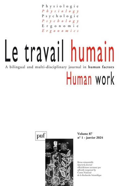 Revue le Travail Humain N.87 ; Human Work (Edition 2024)