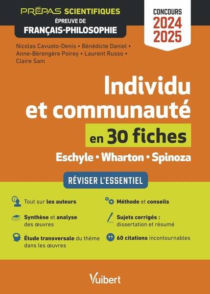 Individu et Communaute en 30 Fiches: Epreuve de Francais