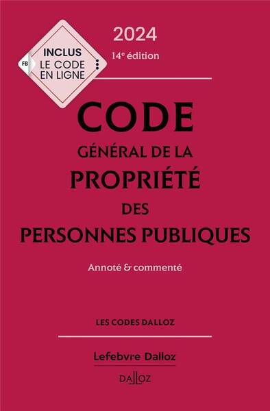 Code General de la Propriete des Personnes Publiques: Annote et