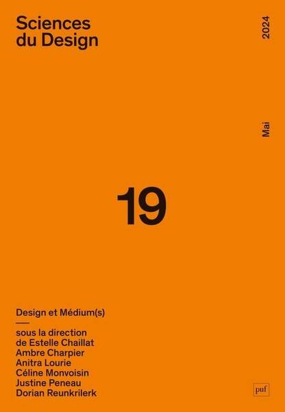 Sciences du Design Tome 19