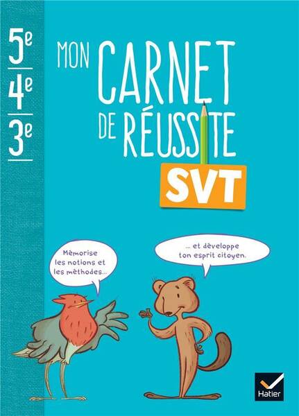 Mon carnet de reussite svt 5e 4e