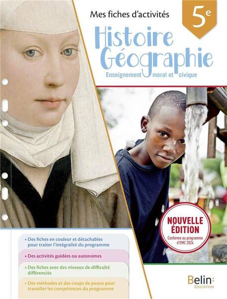 Mes Fiches D'Activites Histoire Geographie Emc 5e (Edition 2024)
