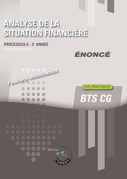 Processus 6: Analyse de la Situation Financiere; Bts Cg, 2e Annee;