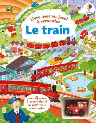 LE TRAIN - LIVRE AVEC JOUET A REMONTER - DES 3 ANS