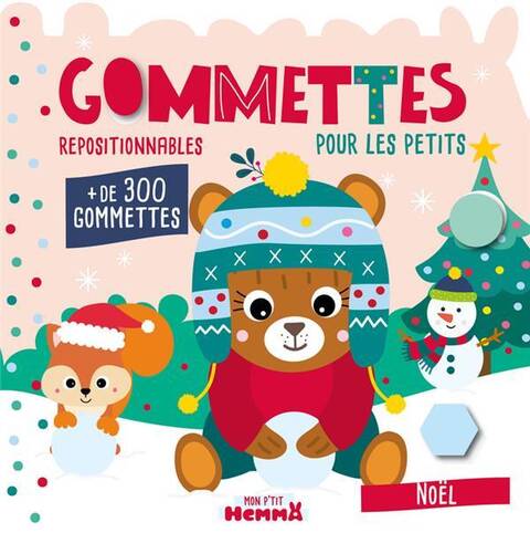 Mon P Tit Hemma Gommettes Pour les Petits Noel Ourson Brun + de 300