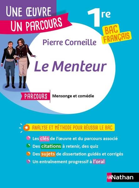 Le Menteur ; 1re ; Bac Francais (Edition 2024/2025)