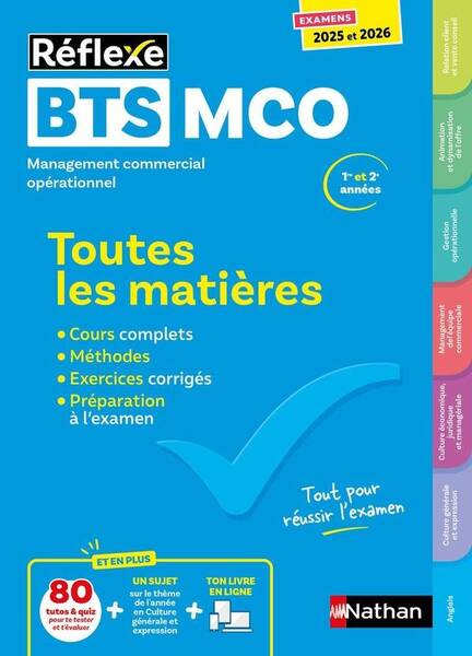 Reflexe; Bts Mco; Toutes les Matieres; 1re et 2e Annees Edition