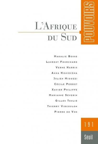 Pouvoirs N.191 ; l'Afrique du Sud