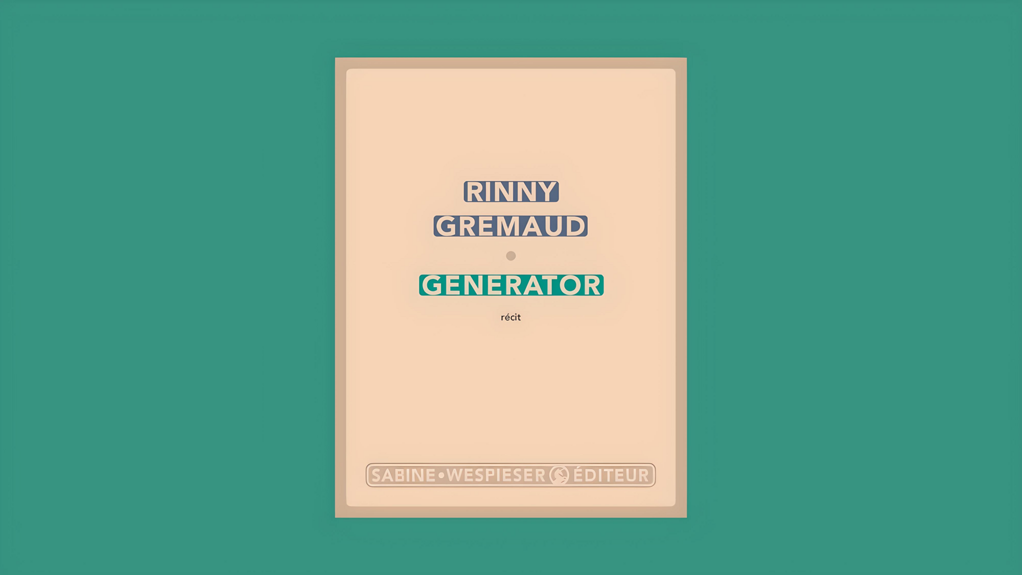 Couverture du livre Generator
