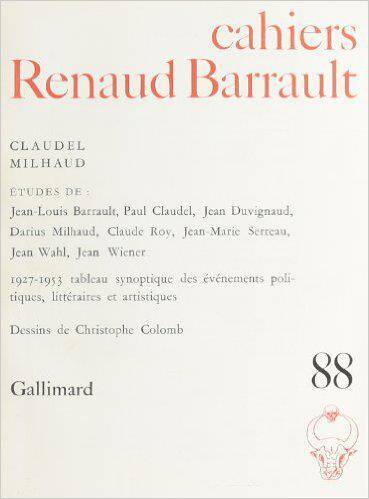 Cahiers Renaud-Barrault no 88