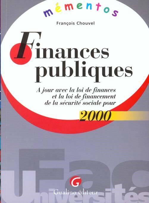 Finances Publiques 2000