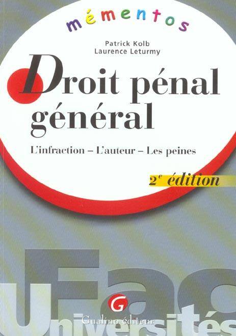 Memento - Droit Penal General