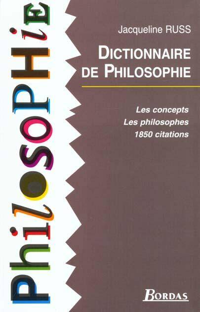 Dictionnaire de philosophie - ancienne édition