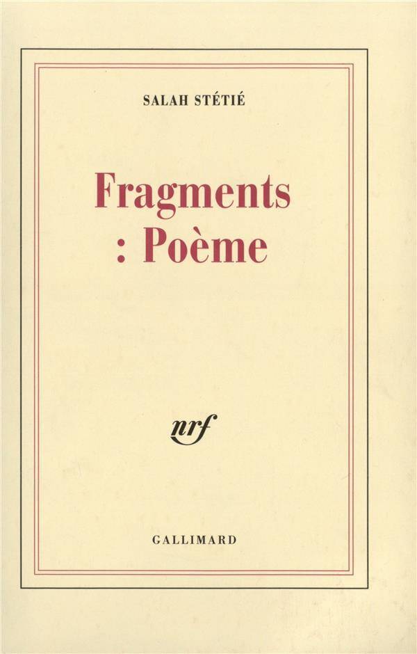 Fragments: poème